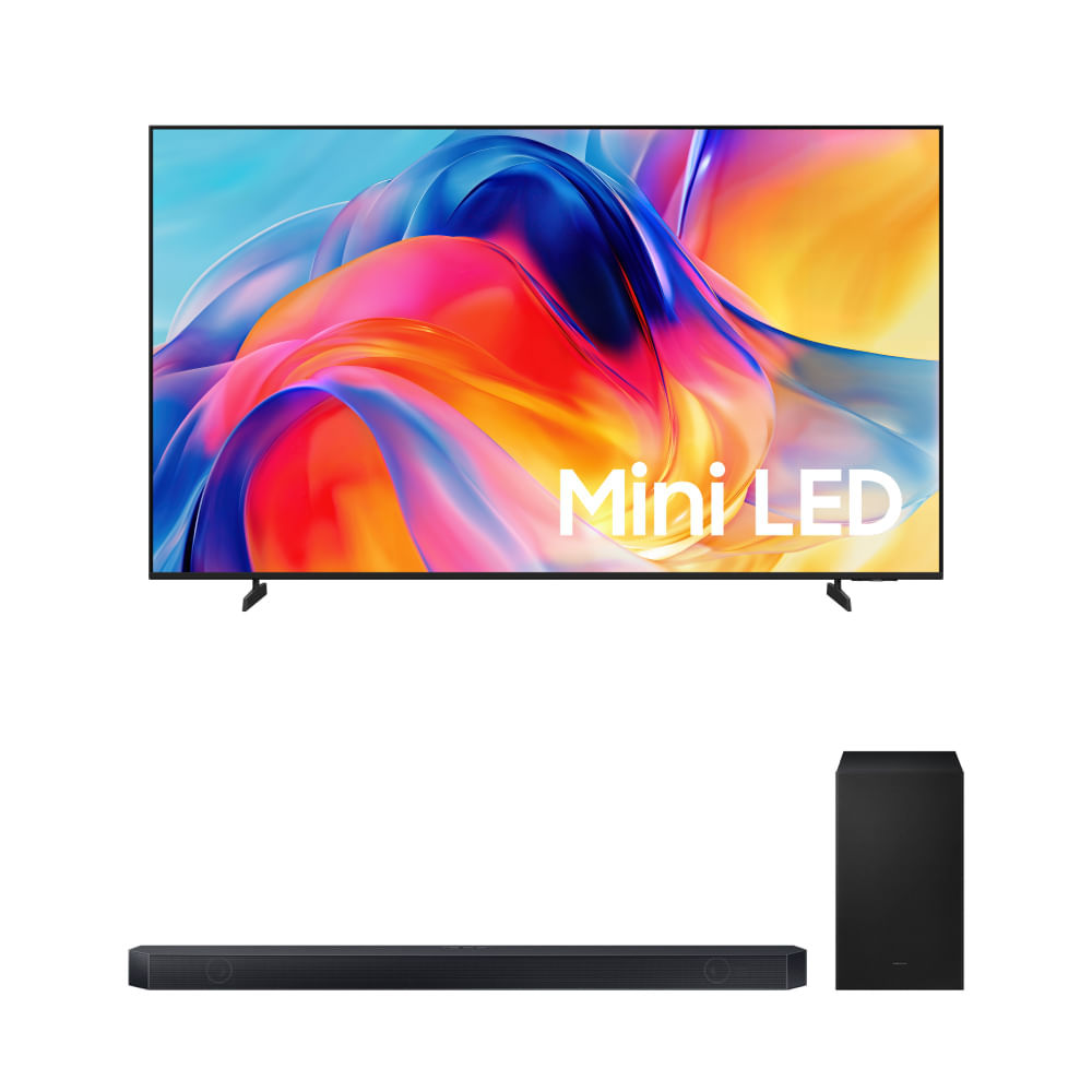 Samsung Smart TV 85" Mini LED 4K M75H + Soundbar Samsung Q600H