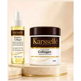Kit Perfeito Karssellé - Máscara Hidratação 500g + Óleo Agan 60ml
