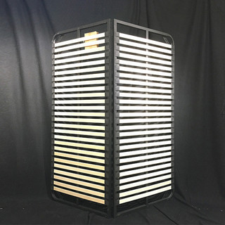 Estrutura de cama com ripas de tatami, reforçada e espessada, base de cama dobrável silenciosa, suporte de madeira maciç