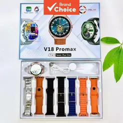 Novo Relógio Inteligente 7 em 1 com Pulseiras, Tela AMOLED, Mostrador 3D, GPS, Chamada Bluetooth, IP68 à Prova d’Água,