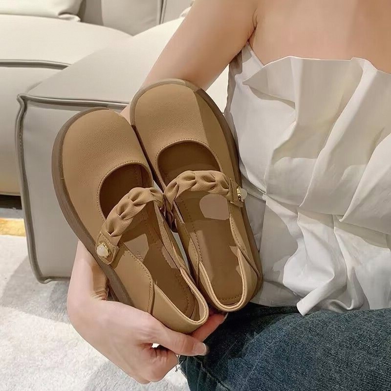 Venda quente ano novo combinando saia mocassins verão novo estilo sapatos femininos Mary Jane único sapatos de couro peq