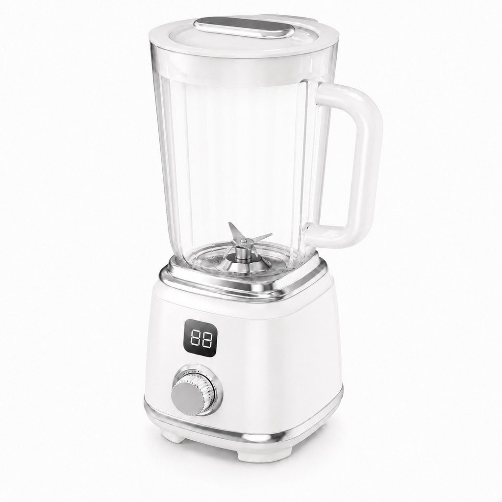 Mini Liquidificador Portátil 600ml Recarregável USB 10 Lâminas Inox 50W Mixer Display Digital Sucos Vitaminas