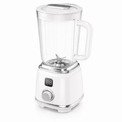 Mini Liquidificador Portátil 600ml Recarregável USB 10 Lâminas Inox 50W Mixer Display Digital Sucos Vitaminas