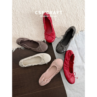 Versão de pele de carneiro ~ Otaku mesmo estilo sapatos de balanço arco bombas femininas 2026 verão novo estilo sapatos 