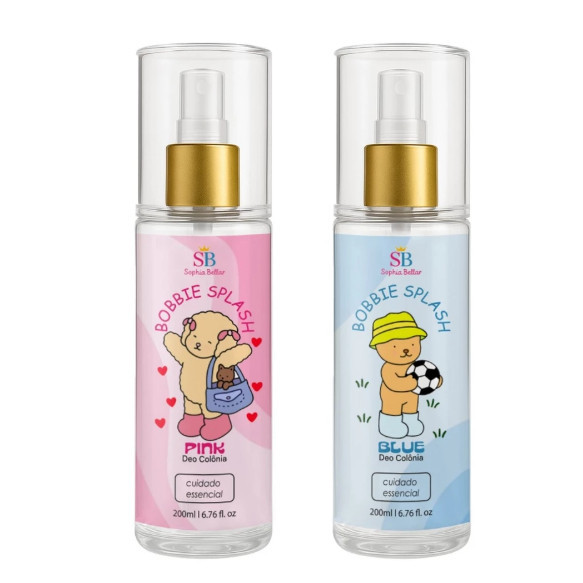Dupla Body Pink & Blue Splash Sophia Bellar – Colônias Infantis 100ml | Menina & Menino