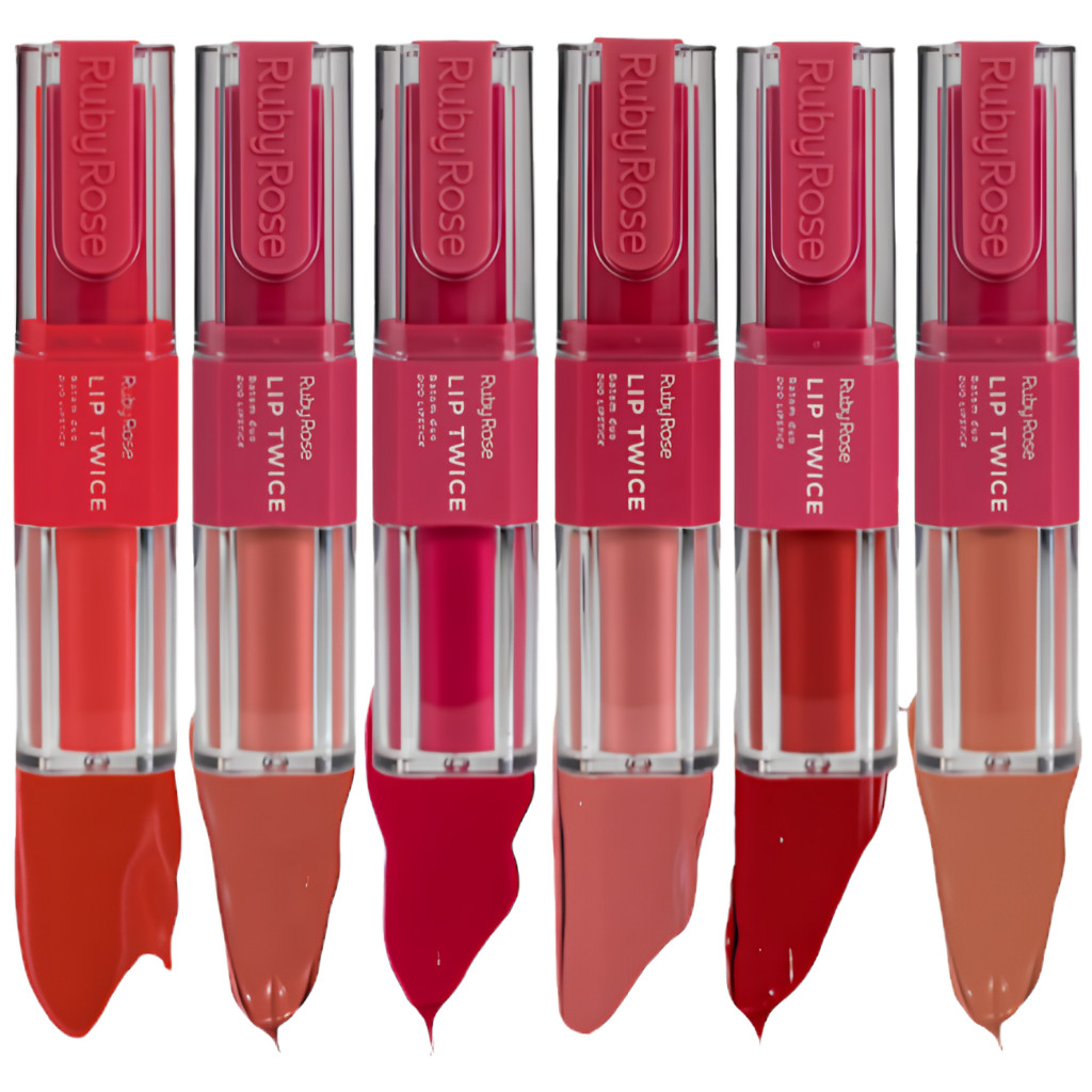 Batom Duo Lip Twice Ruby Rose Hbl6101