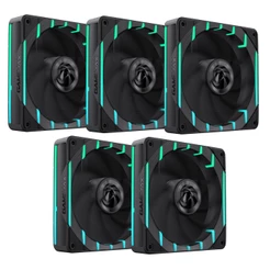 KIT 5 FAN ARGB GAMEMAX TORNADO T12 BK