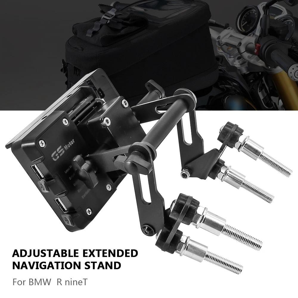Motocicleta Ajustável Estender Suporte Telefone Móvel GPS Placa De Navegação Para BMW R nineT/5 Puro Racerauto Peças Dec
