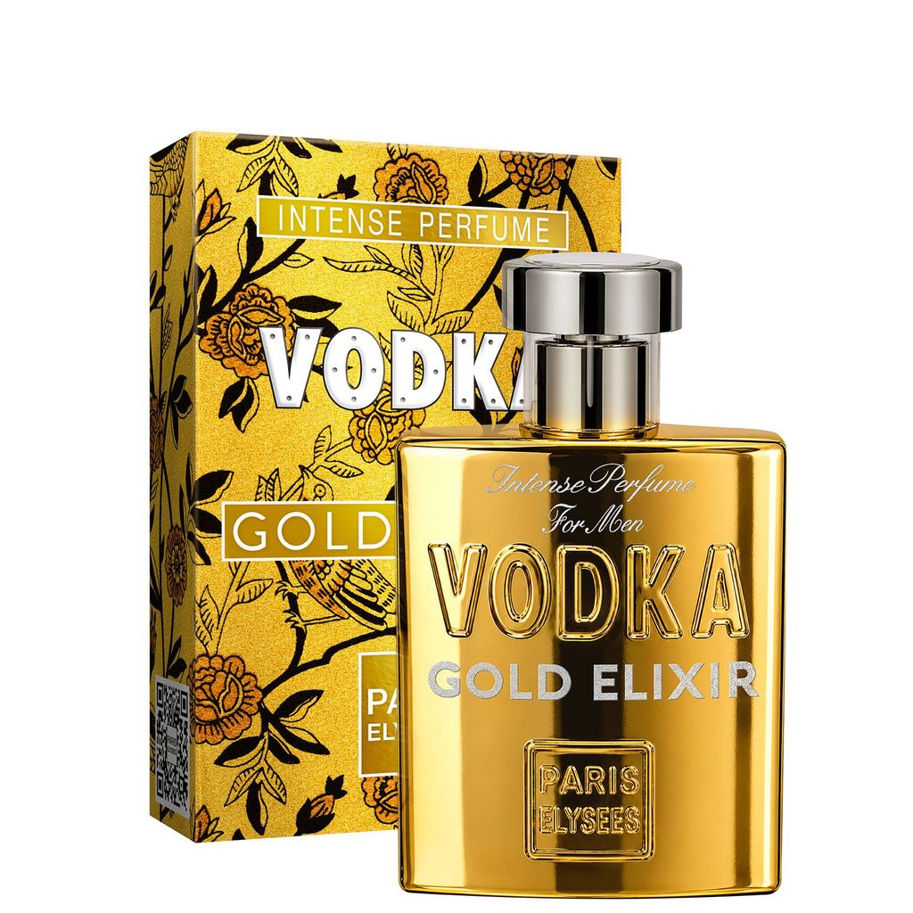 Perfume Paris Elysees Masculino Vodka Gold Elixir EDT 100 ml