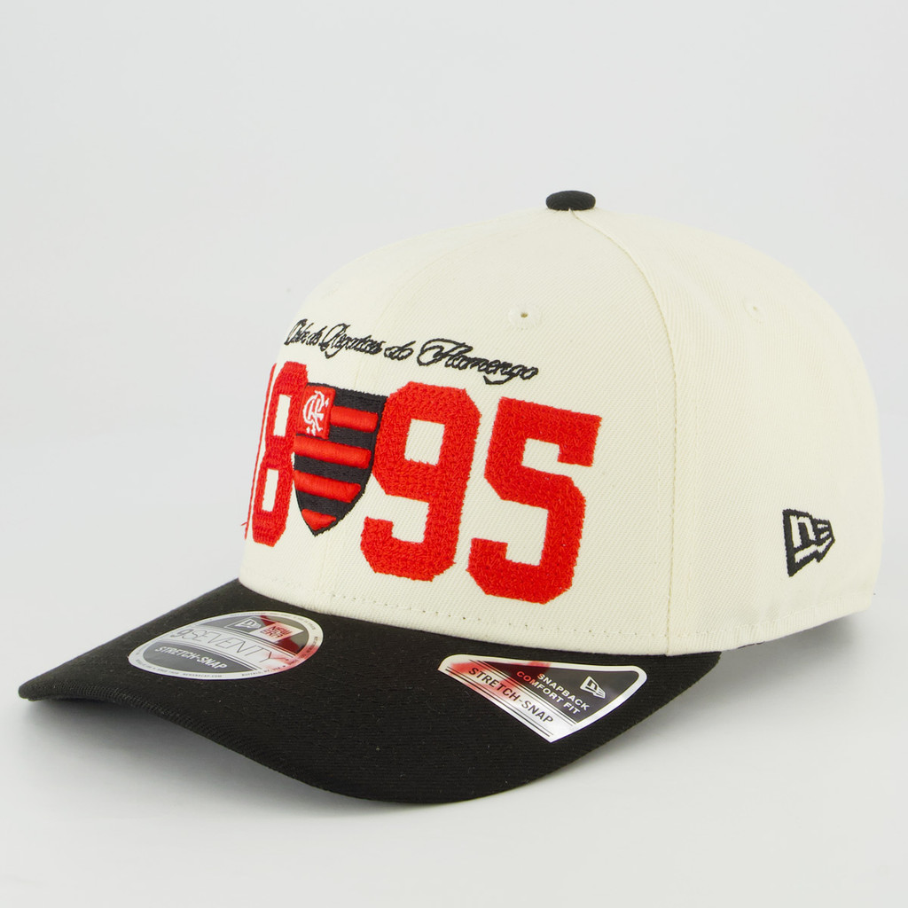 Boné New Era Flamengo 970 NFL Brasil Game 2026 Off White
