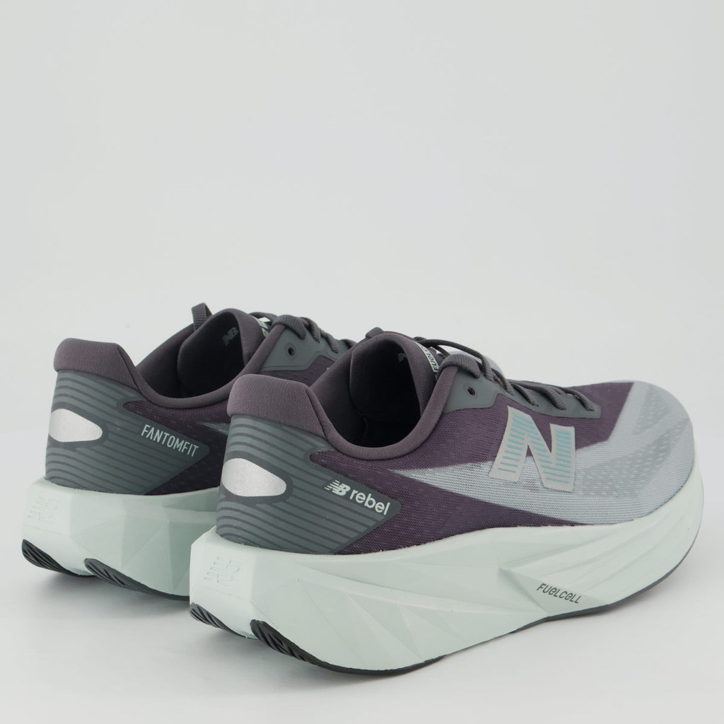 Tênis New Balance Fuelcell Rebel V5 Cinza e Azul Marinho — imagem 2 de 2
