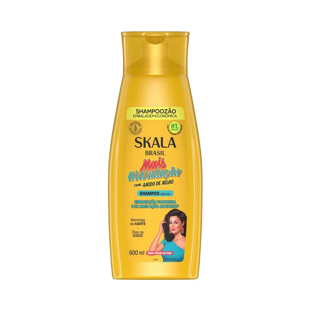 Shampoo Skala Mais Hidratação com Amido de Milho 600ml