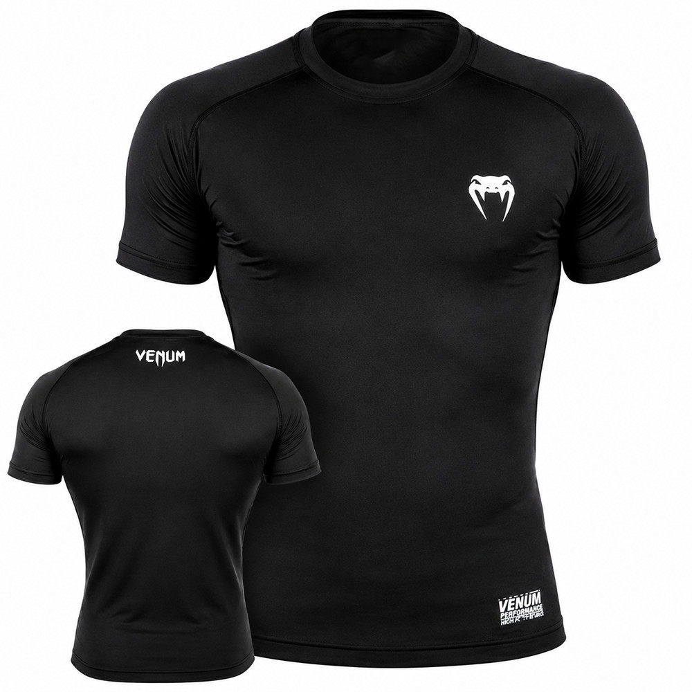 Camiseta De Compressão Venum slim gym t Manga Curta Academia Treino Camiseta Esportiva Masculino Apertada