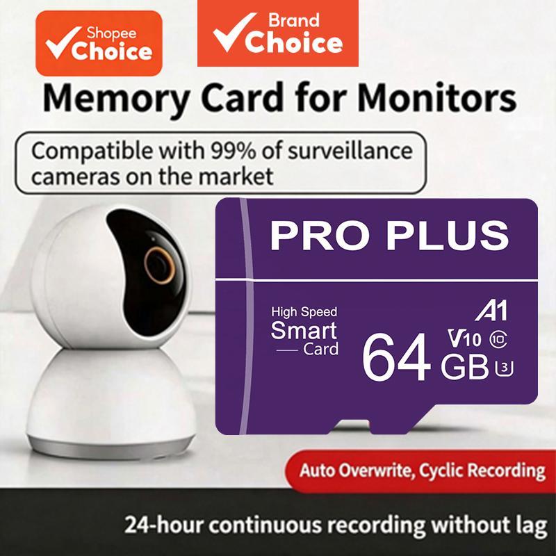 Cartão de Memória Micro à Prova D’Água Classe 10, 16GB/32GB/64GB/128GB Capacidade Real, Compatível com a Maioria dos