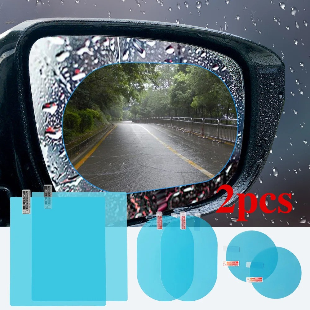 2 Pçs Espelho Retrovisor Do Carro Filme De Chuva Auto Nano Anti Nevoeiro Para Janela Lateral À Prova Dwaterproof Água Ad