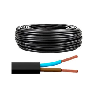 Fio Cabo Pp Flexível 2 Vias 1,00mm Extensão Rolo 100 Metros