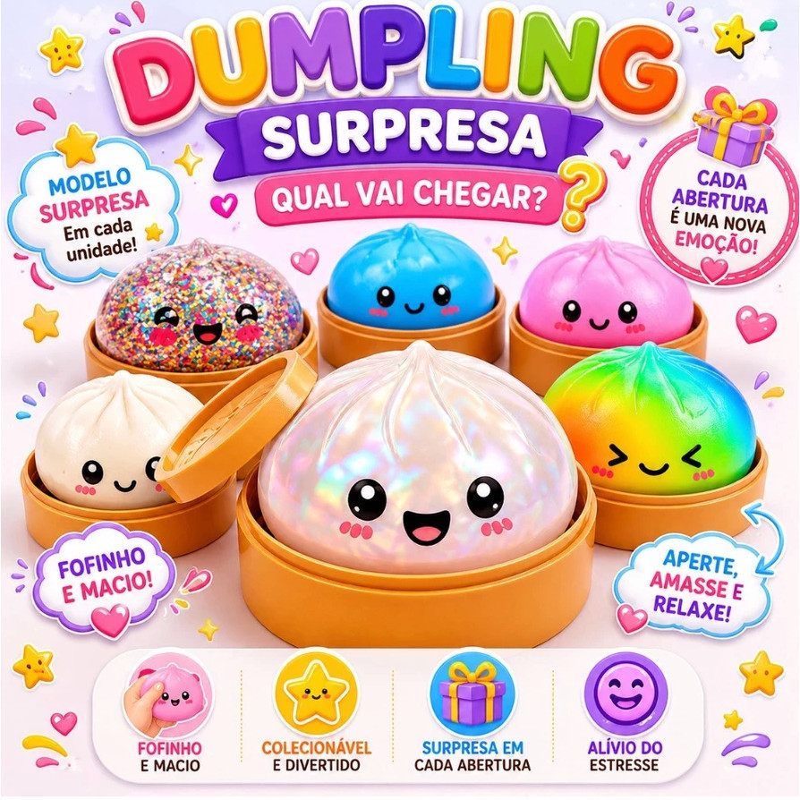 Squishy Grande brinquedo Surpresa Antiestresse Bolinho Fofinho Macio 8.5 cm