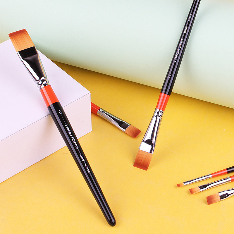 Coreia Coreia Coreia HwaHong HwaHong 948 Corretivo Pincel de maquiagem Pincel de base No. 6 Beauty Soft Brush Escova pla