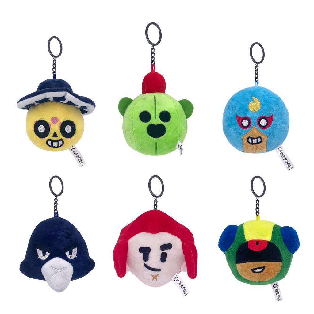 Chaveiro de pelúcia do Spike, personagem do Brawl Stars