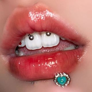 Amor opala lábio studs multicolorido titânio aço orelha studs doce quente estilo menina pinos retos substituição studs n