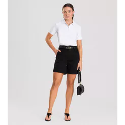 Polo Feminina Piquet Básica Dianna Branco