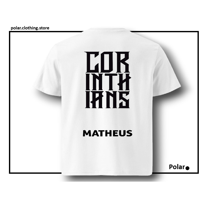 Camiseta Estampada - Time Timão Memphis Yuri Com Nome Personalizado - Unissex Confortável - 100% Algodão Envio Rápido!!
