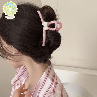 Grampo De Cabelo Grande 13cm Com Laço Fofo Para Mulheres