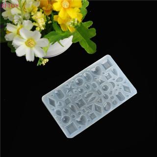 XFTOY Oval/Coração/Gotas De Água Cabochão Semicírculo Molde De silicone Resina Epóxi Jóias Quente