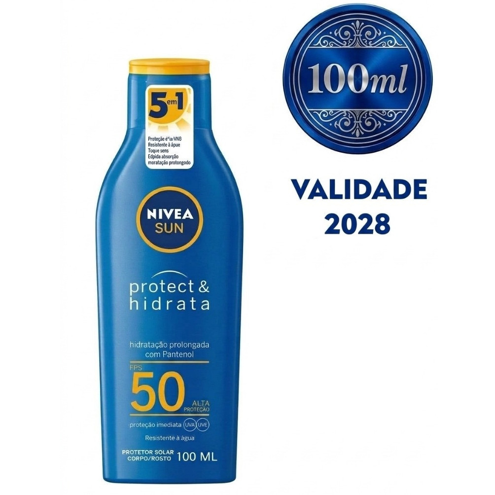 Protetor Solar Nivea FPS 50 Sun Protect & Hidrata 100ml