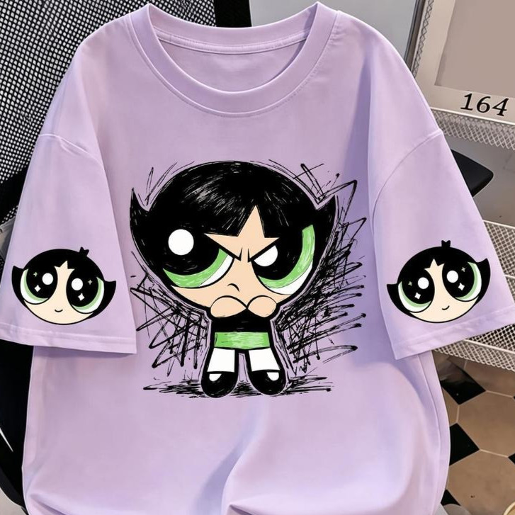 Camiseta T-shirt Feminina 100% Algodão Premium Poderosas Docinho Sketch Tendência Confortável