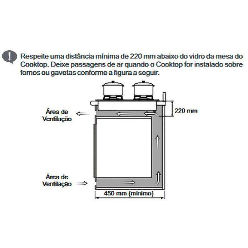 Cooktop 5 Bocas a Gás GLP Itatiaia Preto Essencial — imagem 2 de 2