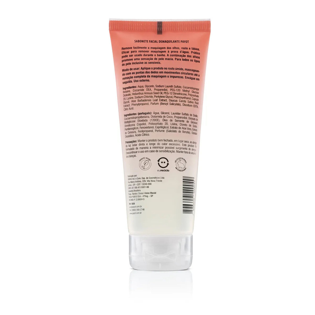 Sabonete Demaquilante Facial Payot 100ml — imagem 2 de 2