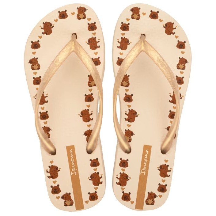 CHINELO DE DEDO IPANEMA FEMININO DAY CAPIVARA 27321 - BEGE PEROLADO