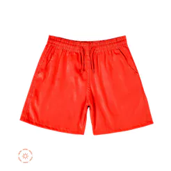 Bermuda Masculina Em Suede Com Bolsos Select Laranja