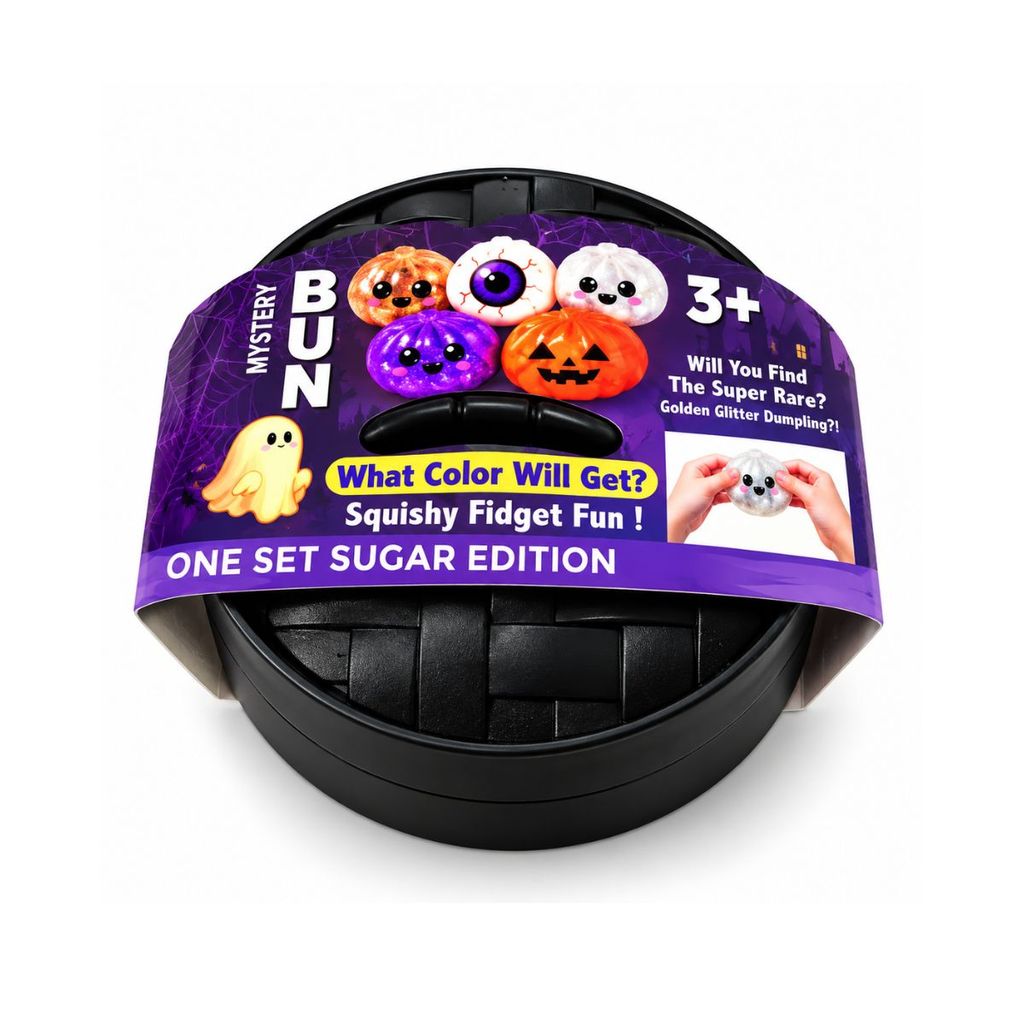 Squishy Halloween Mystery Dumpling com Led e Glitter - Antiestresse - Surpresa - 1 unidade - Rizzo — imagem 2 de 2