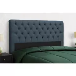 Cabeceira Cama Box Estofada Queen Queen Imperatriz Plus Suede Cinza - Simbal