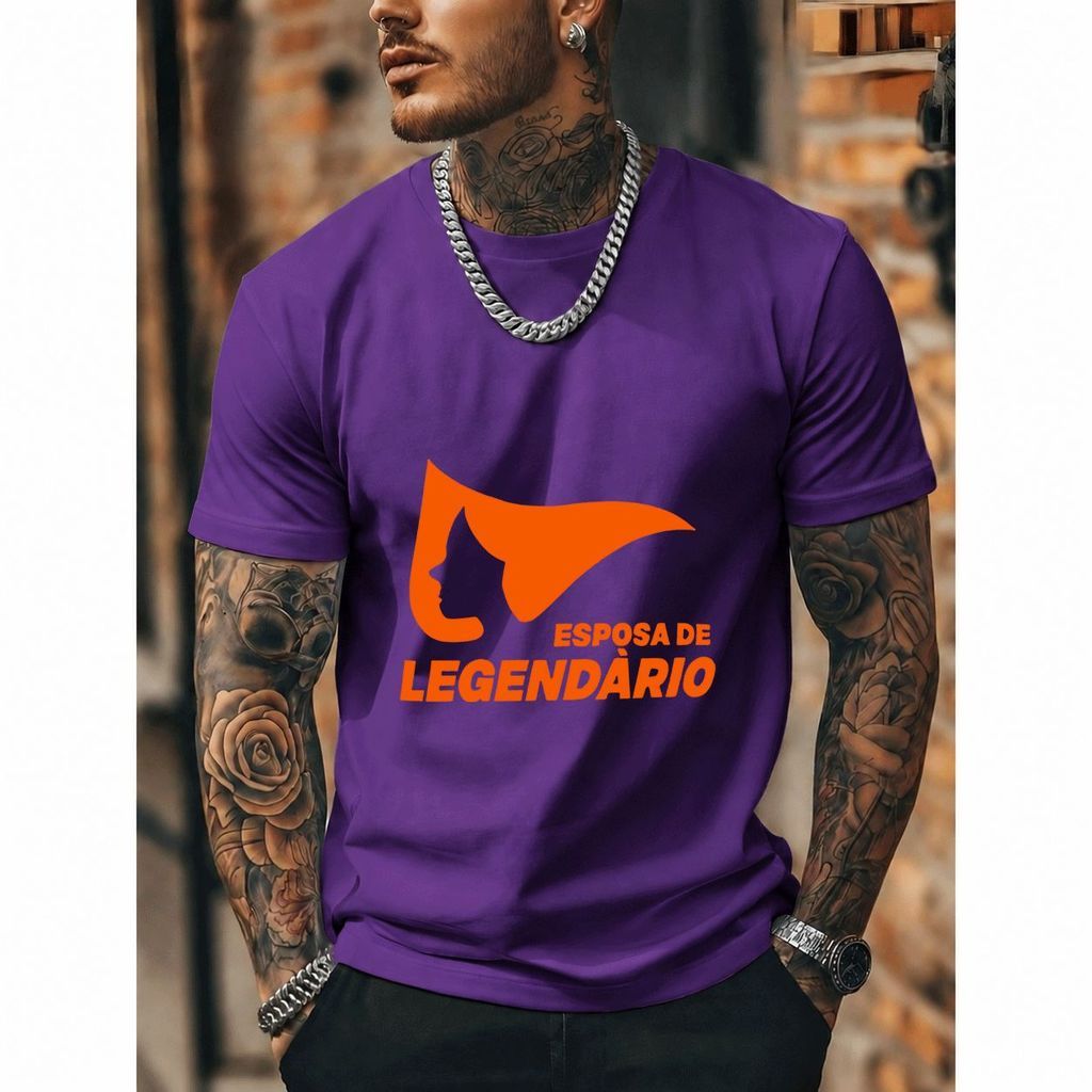 [Premium Algodão Puro]CA Camiseta Feminina Oversized Streetwear Esposa De Legendário, Algodão Puro, Estilo Casual, Uniss
