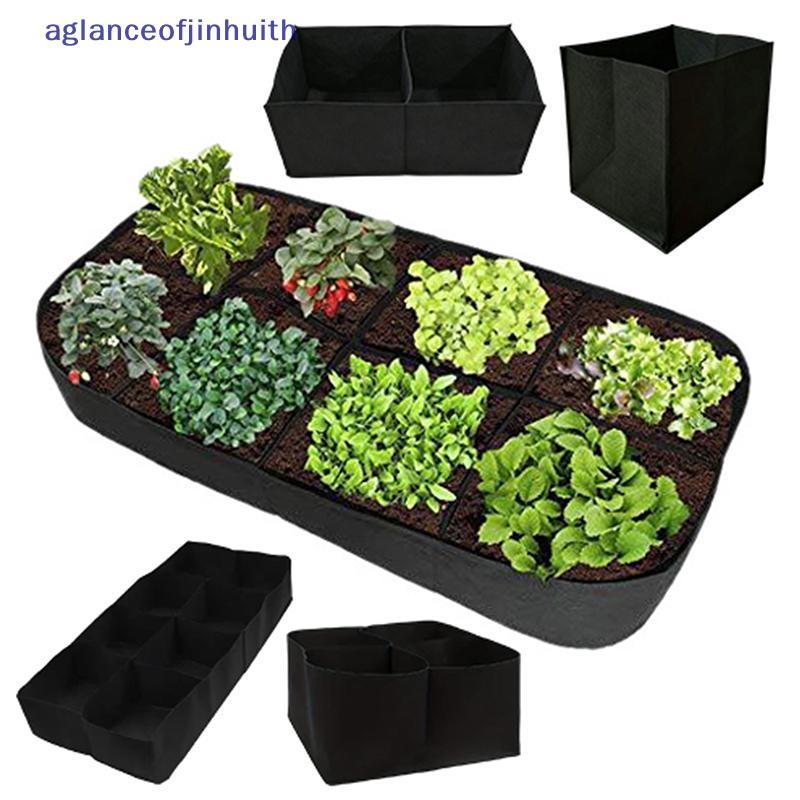 [aglanceofjinhui] Saco De Cultivo De Cama De Jardim Elevado Bla Para Flores , Vegetais , Tecido Resistente , Plantador R