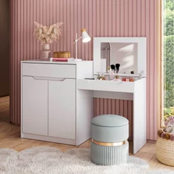 Penteadeira Infantil Camarim Bambolê Branco Branco