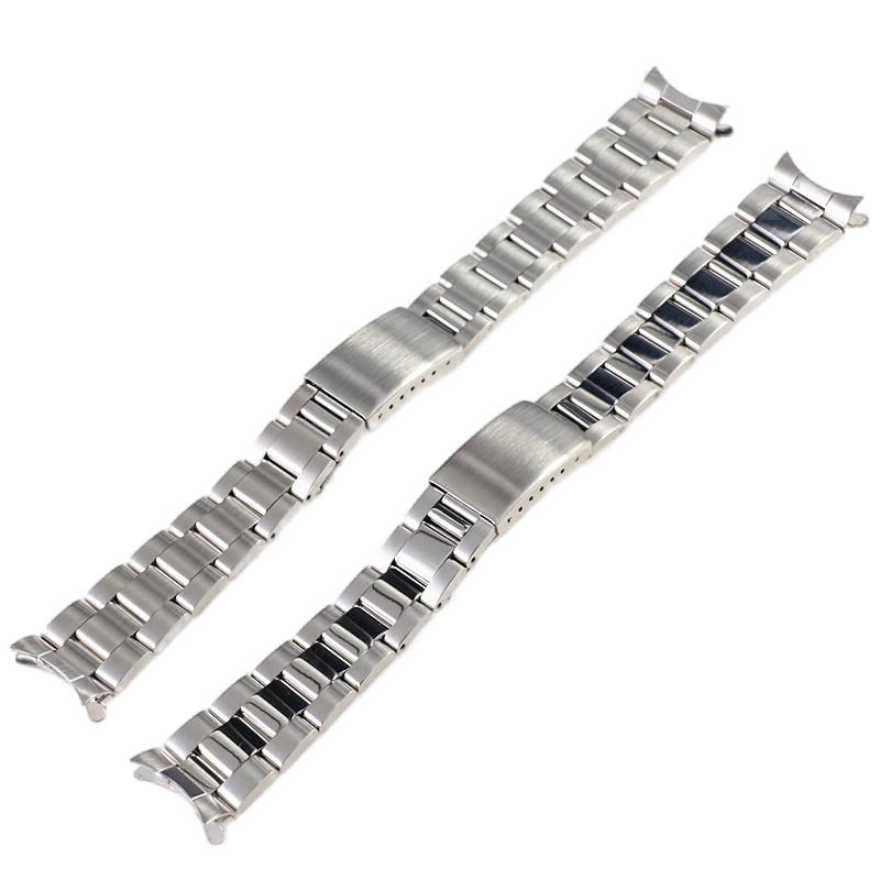 Rolex pulseira de relógio de aço inoxidável estilo ostra ar diário permanente mergulho pulseira de aço inoxidável 19 20 
