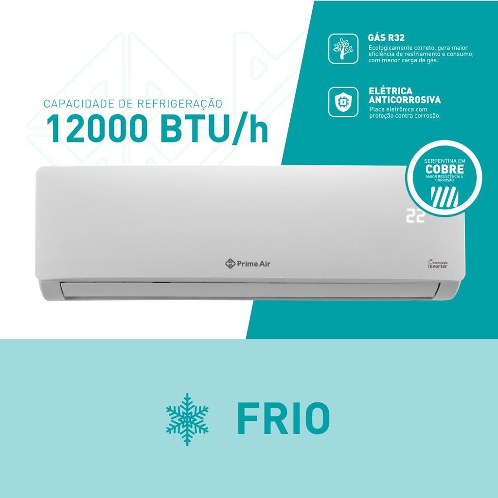 Ar-Condicionado Prime Air Split Inverter 12000BTUs Frio 12FC · foto 2