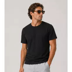 Camiseta Masculina Manga Curta Básica Select Preto