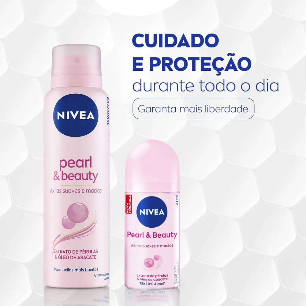 Kit Desodorante Aerosol Nivea Pearl & Beauty 150ml - 2 unidades — imagem 2 de 2