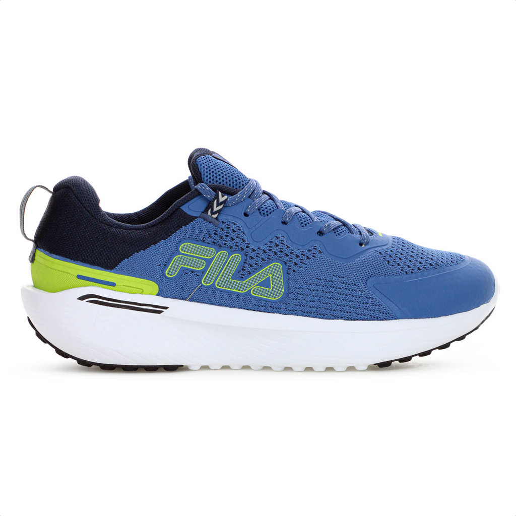 Tênis Fila Duality 2 Azul e Verde Limão - Masculino
