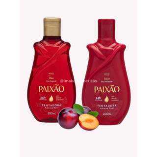 Kit Paixão Ameixa Rubi Loção Hidratante e Óleo Deo Corporal 200ml em Oferta na Shopee