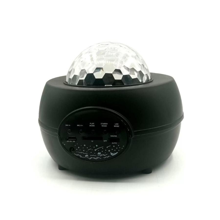 Luminária Abajur Projetor Estrelas Bluetooth LED 7 Cores Decoração Iluminação Premium Original Profissional Top