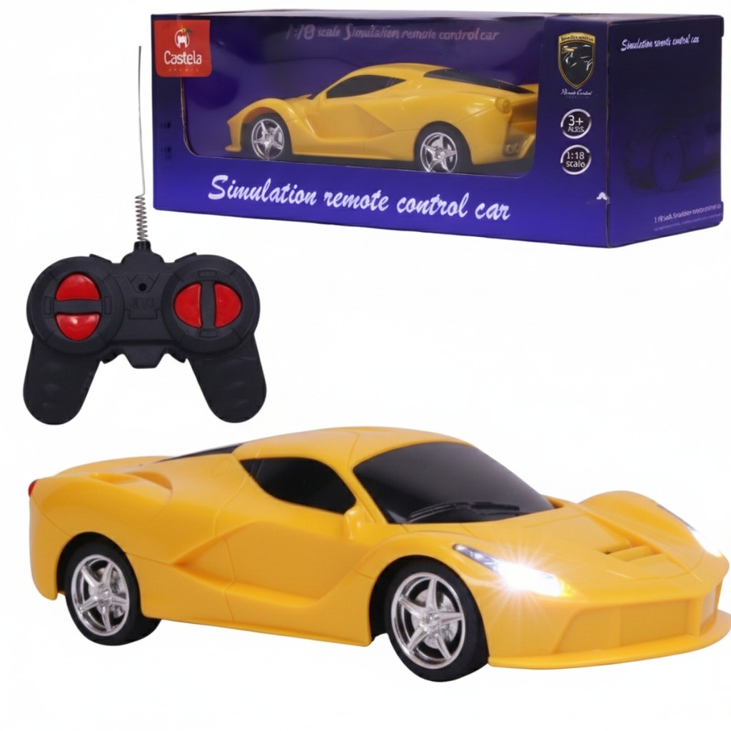 Carrinho de Controle Remoto com 4 Funções Amarelo - Castela em Oferta na Shopee