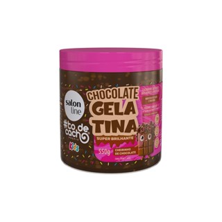 Gelatina Chocolate #todecacho Kids Super Brilhante 550g em Oferta na Shopee