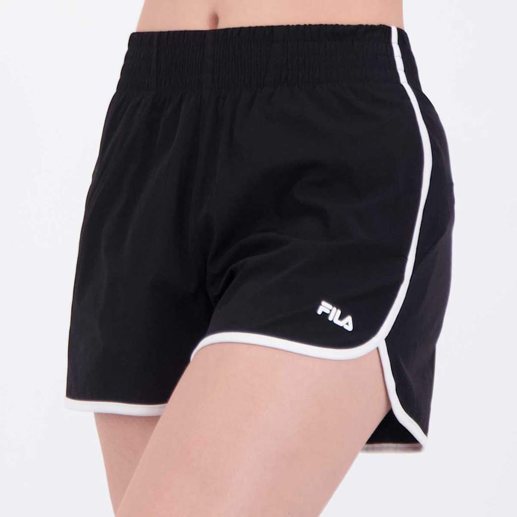Shorts Fila Essential Floating Feminino Preto e Branco