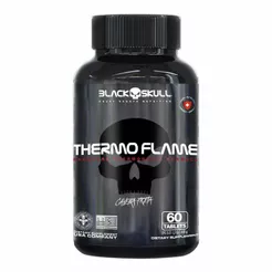 Thermo Flame Hardcore Termogênico - 60 Tablets - Black Skull